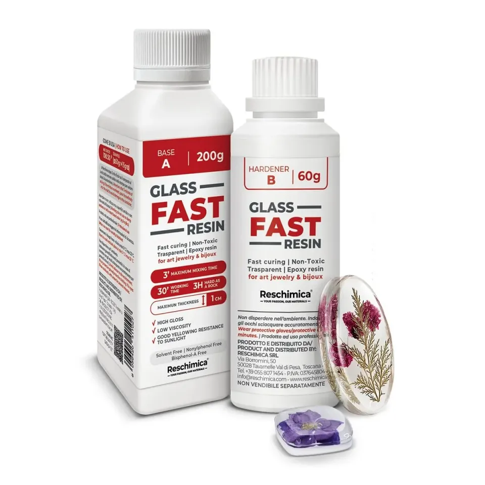 Reschimica Glass Fast Resin resina trasparente 260 gr vetro