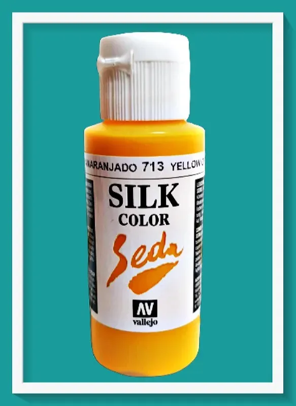 Vallejo Silk Color Seda VAL43713 colore seta giallo arancio 60 ml